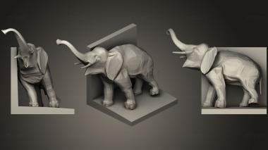 3D model Elephant Bookends (STL)